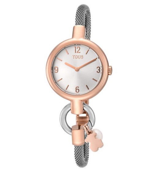Reloj TOUS Hold Charms Acero & Rosado – Estilo Convertible 3000144200