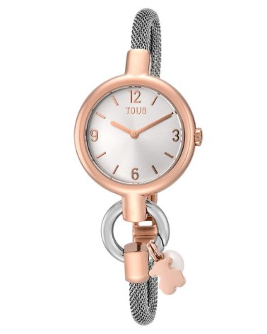 Reloj TOUS Hold Charms Acero & Rosado – Estilo Convertible 3000144200