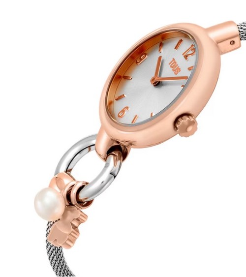 Reloj TOUS Hold Charms Acero & Rosado – Estilo Convertible 3000144200