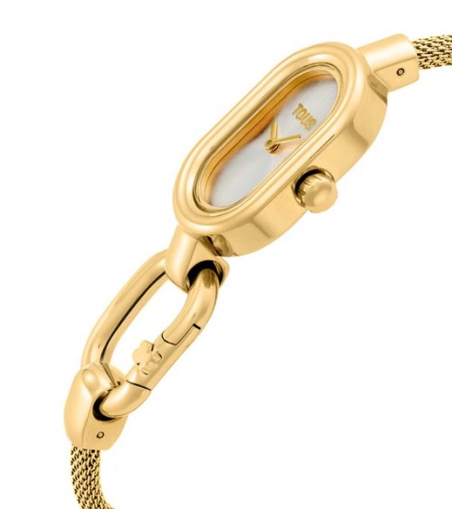 Reloj TOUS Hold Oval Dorado Analógico‑Digital 3000144300