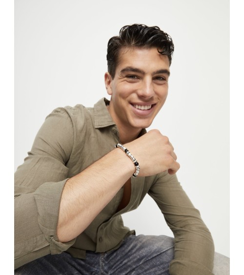 Pulsera UNOde50 PUL2585NGR con cristales negros