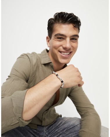 Pulsera UNOde50 PUL2585NGR con cristales negros