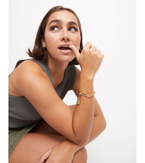 Pulsera UNOde50 PUL2468ORO de eslabones bañada en oro