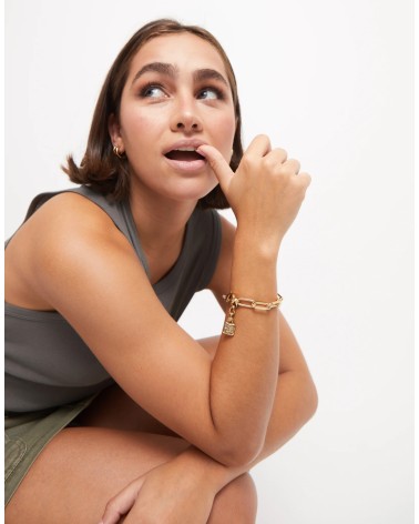 Pulsera UNOde50 PUL2468ORO de eslabones bañada en oro