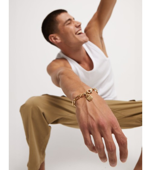 Pulsera UNOde50 PUL2468ORO de eslabones bañada en oro
