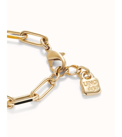 Pulsera UNOde50 PUL2468ORO de eslabones bañada en oro