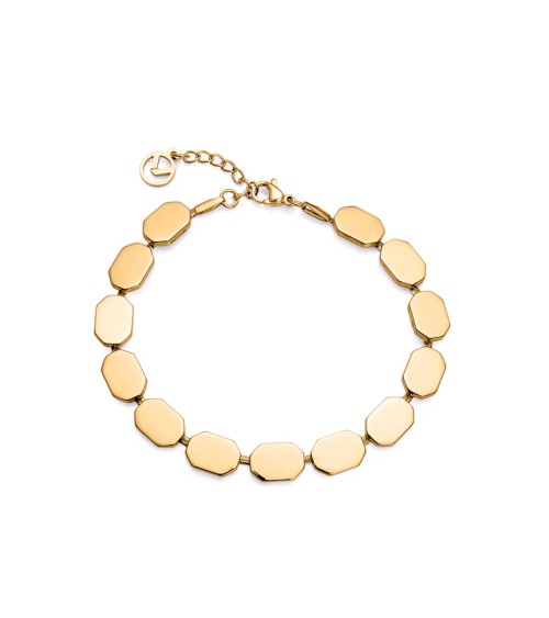 Pulsera Viceroy 15159P01012 – acero IP dorado con placas modernas