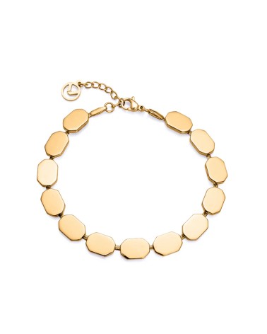 Pulsera Viceroy 15159P01012 – acero IP dorado con placas modernas