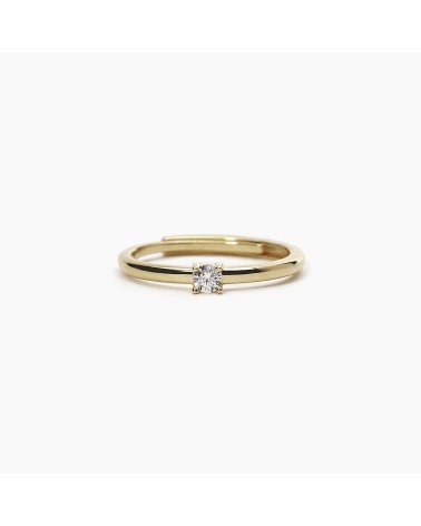Anillo Mabina 523234 – Solitario Plata 925 con Baño Oro | Elegancia atemporal