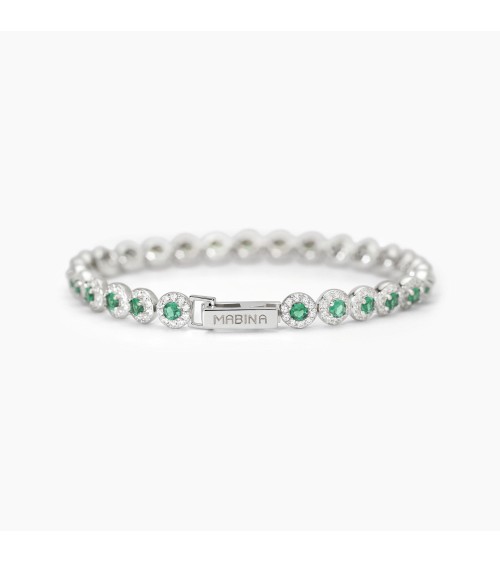 Pulsera Tennis Mabina 533824 Milanesienne: Plata 925