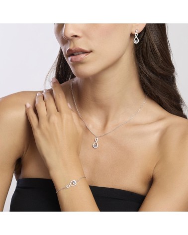 Pulsera Mabina 533828 ENDLESS: Plata