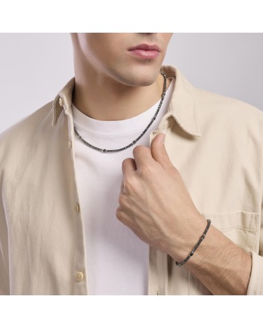 Pulsera de Hombre Mabina 533855 ROUTE 66: Plata 925