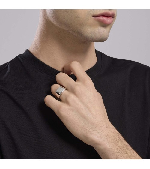 Anillo Sello de Hombre Mabina 523447 FOCUS