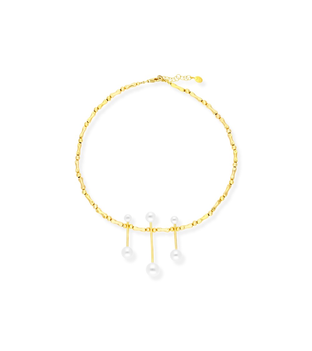 Choker Rígido YOSHU 91259GD TSURU: Plata Dorada