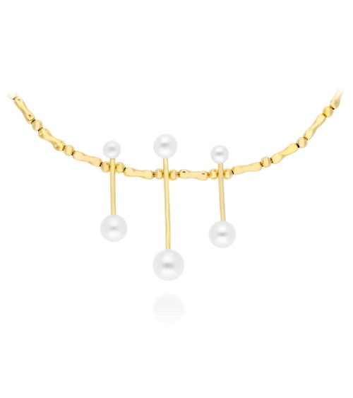 Choker Rígido YOSHU 91259GD TSURU: Plata Dorada