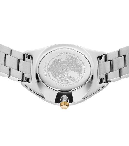 Reloj BERING Solar 17331-710: Bicolor Plata/Oro