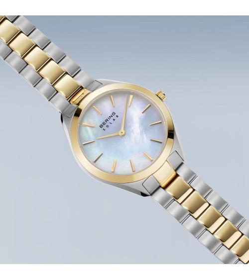 Reloj BERING Solar 17331-710: Bicolor Plata/Oro