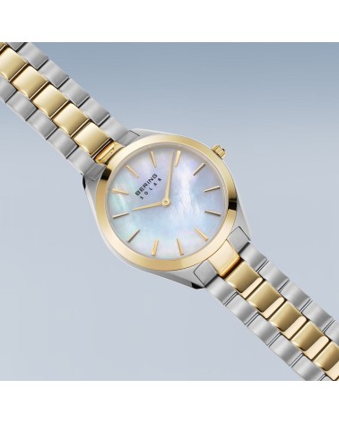 Reloj BERING Solar 17331-710: Bicolor Plata/Oro