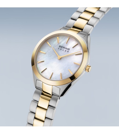Reloj BERING Solar 17331-710: Bicolor Plata/Oro
