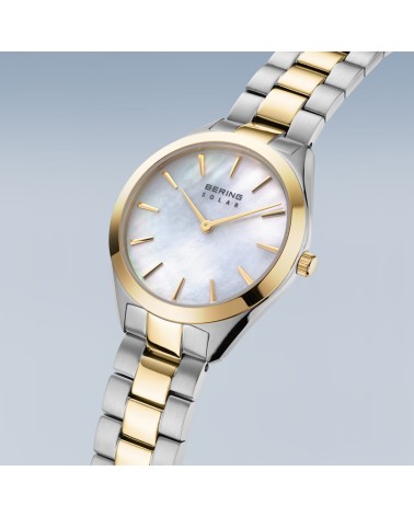 Reloj BERING Solar 17331-710: Bicolor Plata/Oro