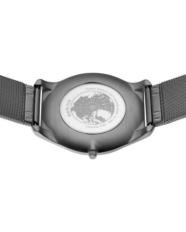 Reloj BERING Ultra Slim 18340-377: Acero Inoxidable Gris y Esfera Sunray (Hombre)