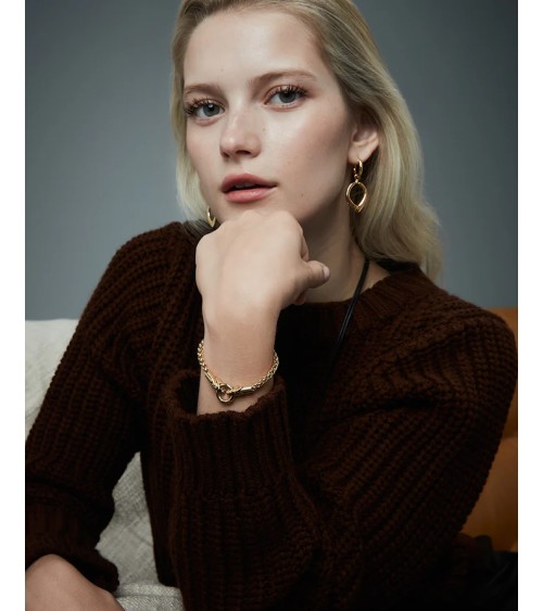 Pendientes Viceroy Mujer 15189E01012 - Aro con Colgante Reversible