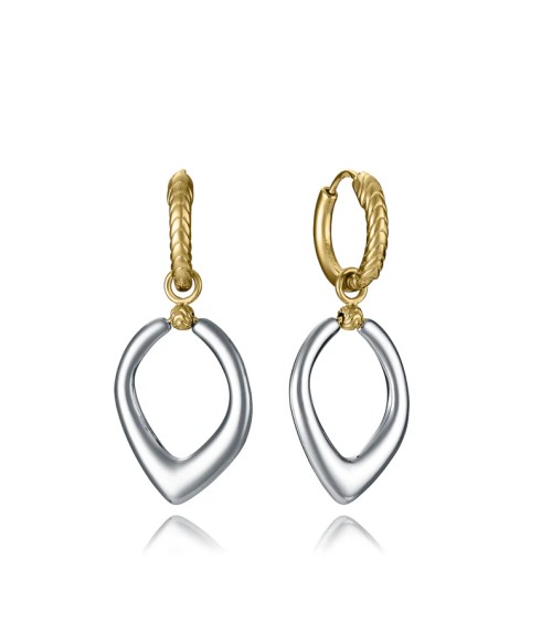 Pendientes Viceroy Mujer 15189E01012 - Aro con Colgante Reversible