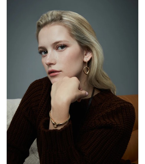 Pendientes Viceroy Mujer 15189E01012 - Aro con Colgante Reversible