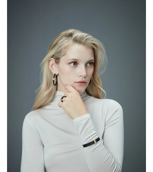 Pendientes Viceroy 15194E01010 - Acero Bicolor IP Negro