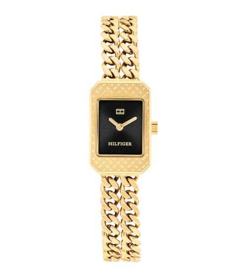 Reloj Tommy Hilfiger Sarah 1782842 para Mujer - Dorado y Negro Rectangular