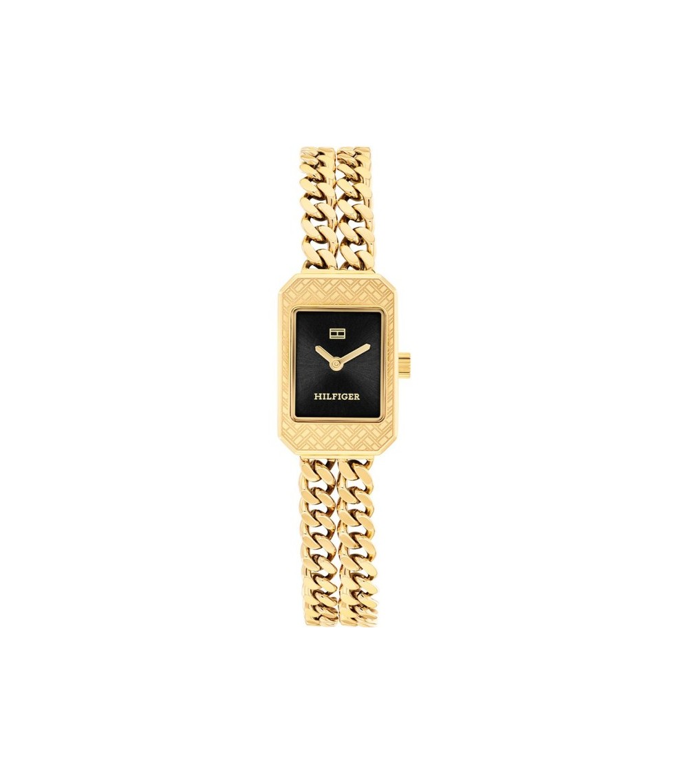 Reloj Tommy Hilfiger Sarah 1782842 para Mujer - Dorado y Negro Rectangular