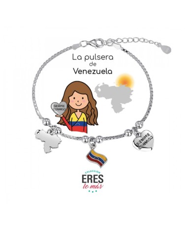 Pulsera "Eres lo Más" Venezuela - Plata de Ley - Promojoya 9115510 🇻🇪