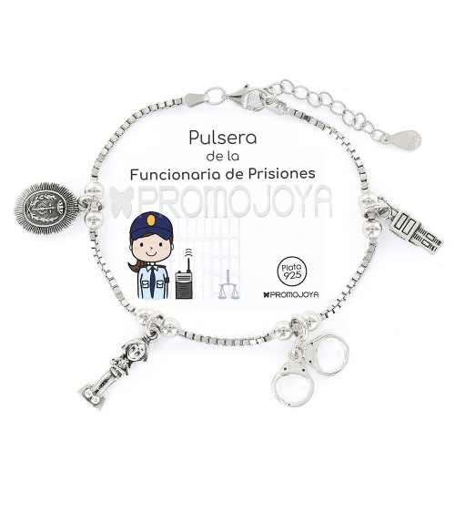 Pulsera "Eres lo Más" Funcionaria de Prisiones - Plata de Ley