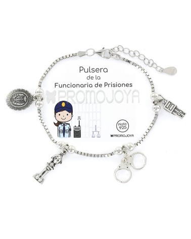 Pulsera "Eres lo Más" Funcionaria de Prisiones - Plata de Ley