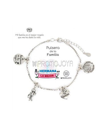 Pulsera "Eres lo Más" Hermana - Plata de Ley
