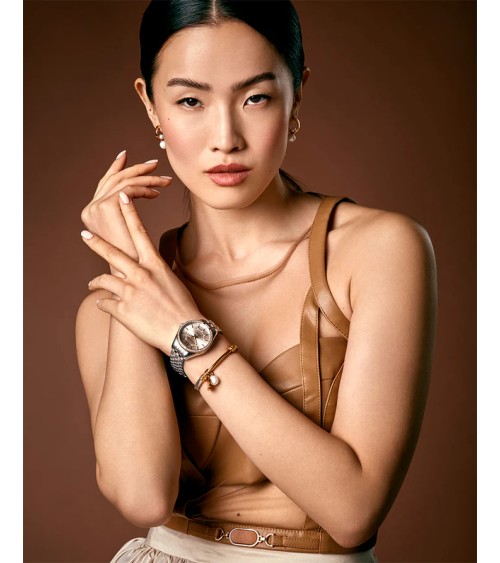 Pendientes Viceroy Fashion - Acero IP Dorado y Perlas Cultivadas