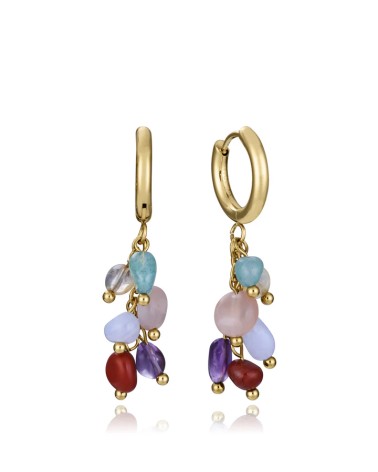 Pendientes Viceroy Fashion - Acero IP Dorado y Piedras Naturales