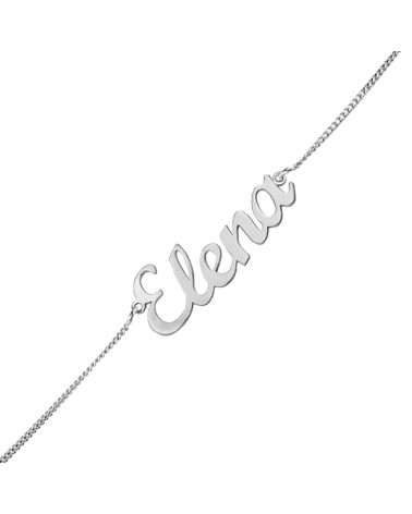 Pulsera de Plata con Nombre Personalizado "Modelo Pequeño" ✨