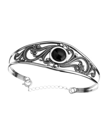 Brazalete de Plata y Azabache Fink "Intemporal" (Ref. T12885) ✨