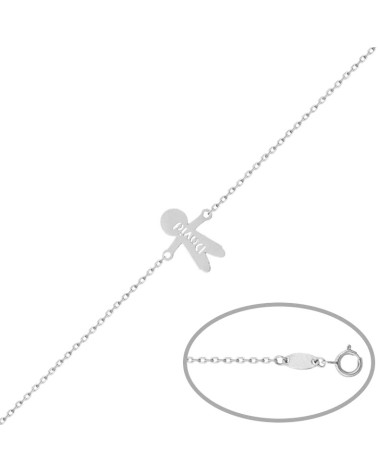 Pulsera con Nombre niño Personalizada en Plata de Ley ✨