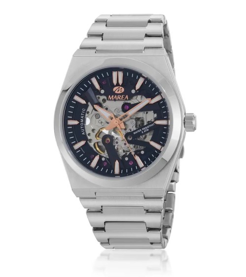 Reloj Marea Hombre Automático Acero "Open Heart"