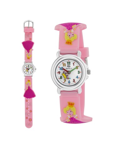 Reloj Marea Infantil Niña Princesa Real Rosa 👸💖