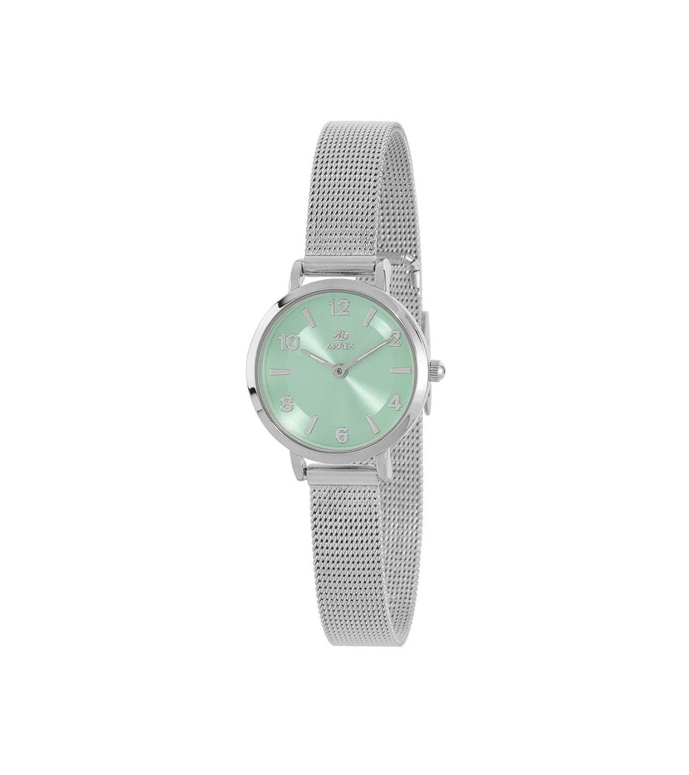 Reloj Marea Mujer Acero Malla Milanesa Esfera Verde Menta B41403/6⌚🌿
