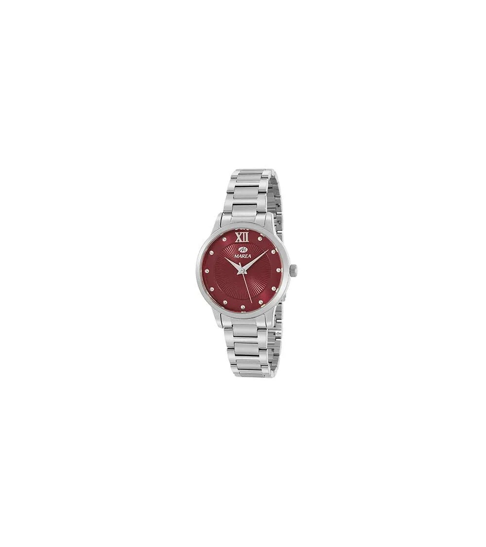 Reloj Marea Mujer Acero Esfera Burdeos Texturizada B54221/6⌚❤️