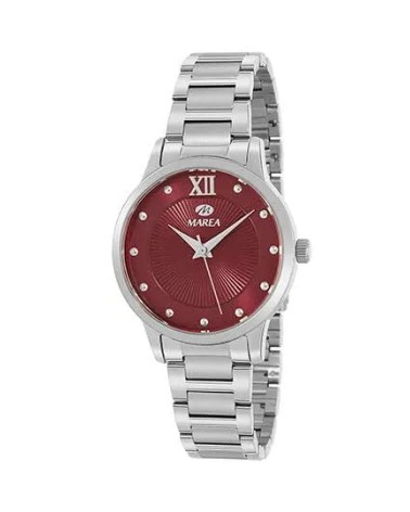 Reloj Marea Mujer Acero Esfera Burdeos Texturizada B54221/6⌚❤️