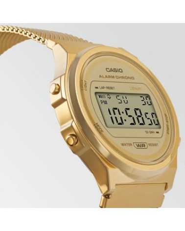 Reloj Casio Vintage A171WEMG-9A Dorado con Malla Milanesa ⌚✨