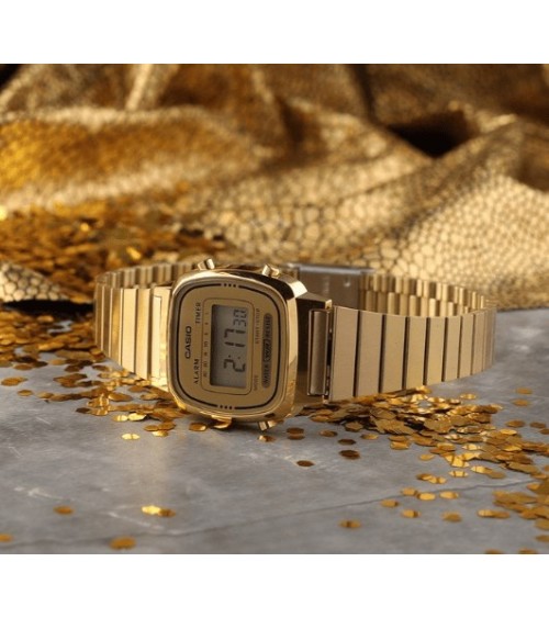 Reloj Casio Vintage LA670WEGA-9EF Dorado Mini ⌚✨