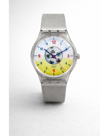 Reloj Swatch Soccer "GOAL!!!" con Malla Milanesa ⚽⌚