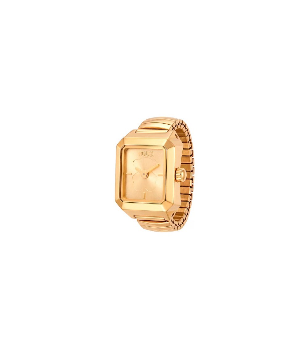 Anillo-Reloj TOUS Karat de Acero Dorado