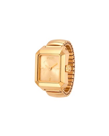 Anillo-Reloj TOUS Karat de Acero Dorado